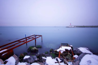 İstanbul kıyıları ve kış manzarası / Türkiye