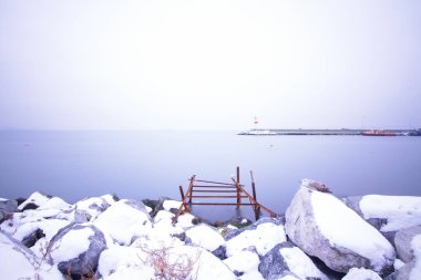 İstanbul kıyıları ve kış manzarası / Türkiye
