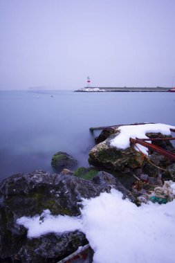 İstanbul kıyıları ve kış manzarası / Türkiye