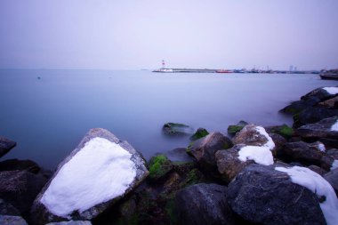İstanbul kıyıları ve kış manzarası / Türkiye