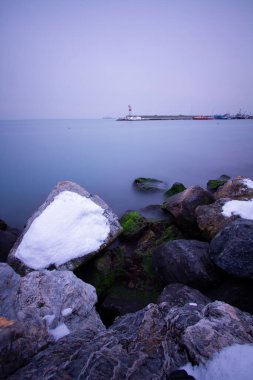 İstanbul kıyıları ve kış manzarası / Türkiye