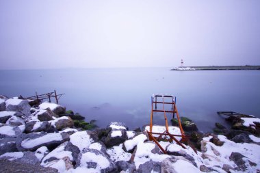 İstanbul kıyıları ve kış manzarası / Türkiye