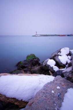 İstanbul kıyıları ve kış manzarası / Türkiye