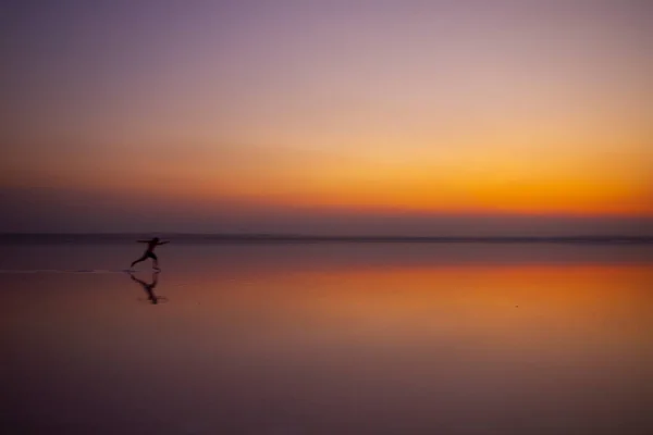 Der Salzsee Ist Der Zweitgrößte See Der Türkei — Stockfoto