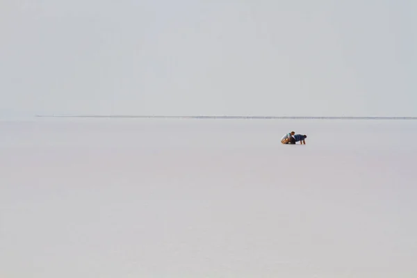 Lake Salt Segundo Maior Lago Turquia — Fotografia de Stock
