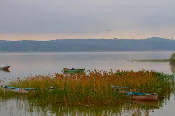 Uluabat Lake Anteriormente Apolyont Lake Grande Lago Água Doce Bursa — Fotografia de Stock