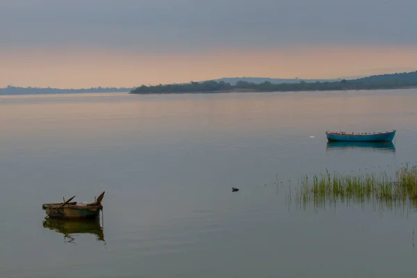 Uluabat Lake Tidigare Apolyont Lake Stor Sötvattensjö Bursa Både Plankton — Stockfoto