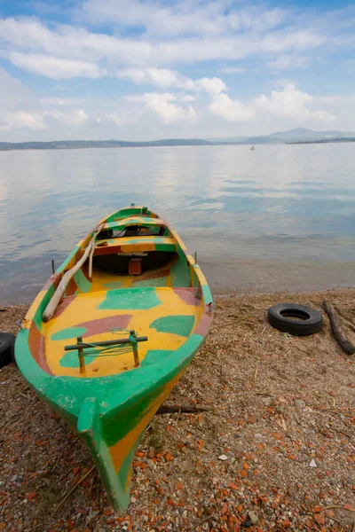 Jezioro Uluabat Dawniej Apolyont Lake Jest Dużym Jeziorem Słodkowodnym Bursa — Zdjęcie stockowe