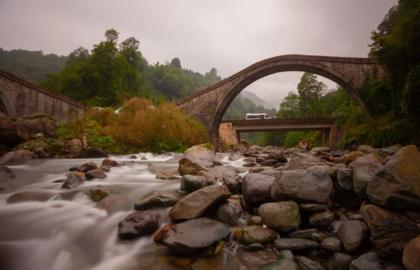 Artvin Arhavi Dvojité Oblouky Mosty Známé Jako Cifte Kopruler Přírodním — Stock fotografie