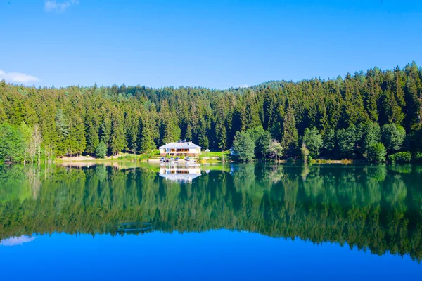Artvin Savsat Karagol Também Conhecido Como Lago Negro Com Floresta — Fotografia de Stock