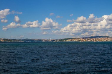 İstanbul Marmara Denizi 'ndeki eski tarihi binalar