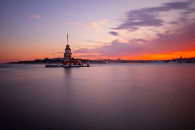 Bakire Kulesi. Harika bir manzara. İstanbul, Türkiye.
