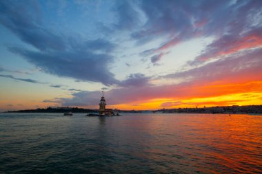 Bakire Kulesi. Harika bir manzara. İstanbul, Türkiye.