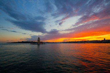 Bakire Kulesi. Harika bir manzara. İstanbul, Türkiye.