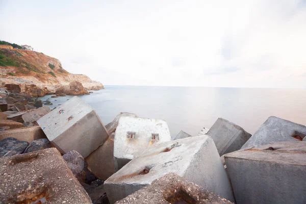 Karaburun Deniz Feneri Limanı Stanbul — Stok fotoğraf