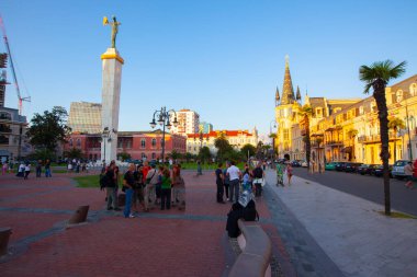 Batumi Gürcistan 'daki Avrupa Meydanı' ndaki Medea Anıtı