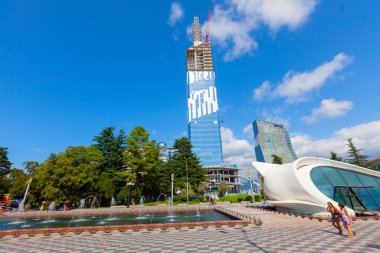 Batumi Gürcistan 'daki Avrupa Meydanı' ndaki Medea Anıtı