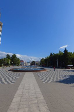 Batumi Gürcistan 'daki Avrupa Meydanı' ndaki Medea Anıtı