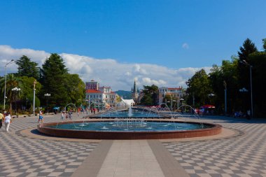 Batumi Gürcistan 'daki Avrupa Meydanı' ndaki Medea Anıtı