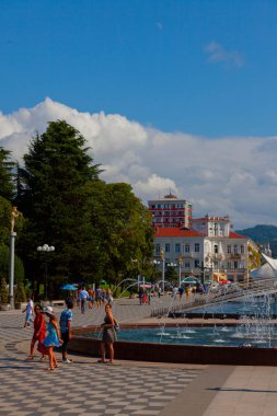 Batumi Gürcistan 'daki Avrupa Meydanı' ndaki Medea Anıtı