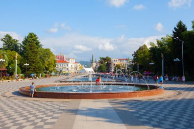 Batumi Gürcistan 'daki Avrupa Meydanı' ndaki Medea Anıtı