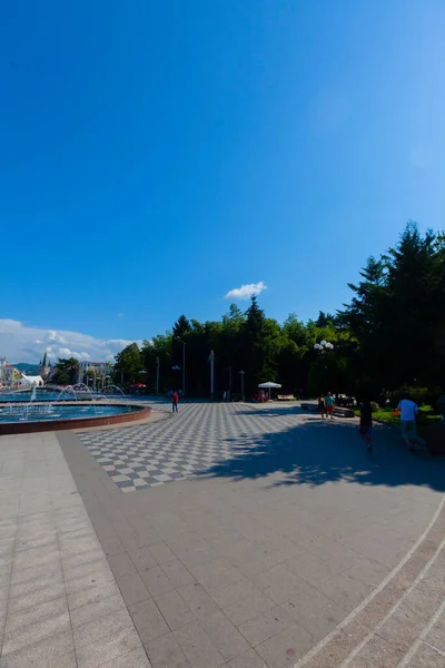Médea Emlékműve Európa Téren Batumi Georgia — Stock Fotó
