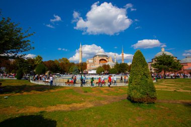 Ayasofya (Ayasofya) İstanbul, Türkiye, Bizans mimarisi, kent simgesi ve mimari dünya harikası