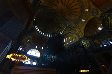 Ayasofya (Ayasofya) İstanbul, Türkiye, Bizans mimarisi, kent simgesi ve mimari dünya harikası