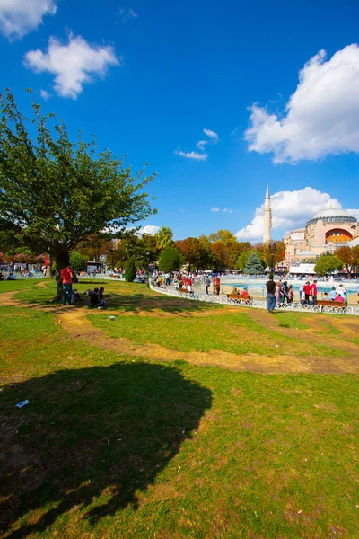 土耳其伊斯坦布尔的Hagia Sophia Hagia Sofia Ayasofya 拜占庭建筑 城市地标和建筑世界奇迹 — 图库照片