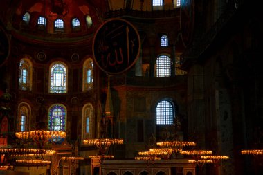 Ayasofya (Ayasofya) İstanbul, Türkiye, Bizans mimarisi, kent simgesi ve mimari dünya harikası