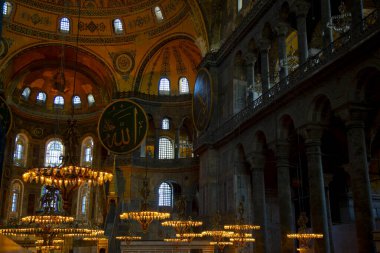 Ayasofya (Ayasofya) İstanbul, Türkiye, Bizans mimarisi, kent simgesi ve mimari dünya harikası