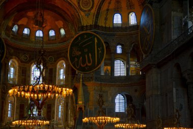 Ayasofya (Ayasofya) İstanbul, Türkiye, Bizans mimarisi, kent simgesi ve mimari dünya harikası