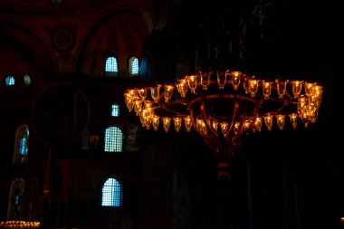 Ayasofya (Ayasofya) İstanbul, Türkiye, Bizans mimarisi, kent simgesi ve mimari dünya harikası