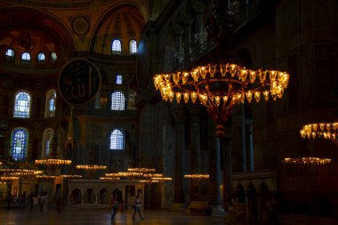 Ayasofya (Ayasofya) İstanbul, Türkiye, Bizans mimarisi, kent simgesi ve mimari dünya harikası