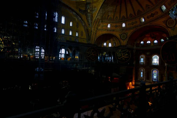 土耳其伊斯坦布尔的Hagia Sophia Hagia Sofia Ayasofya 拜占庭建筑 城市地标和建筑世界奇迹 — 图库照片