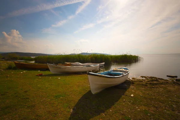 Озеро Эбер Афьон Турции Озеро Эбер Является Величине Озером Турции — стоковое фото