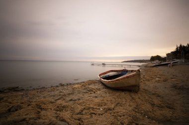 İskele ve uzun pozlama fotoğrafçılık