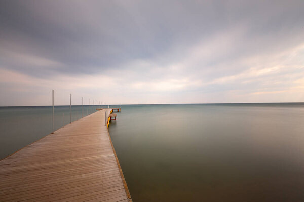 Pier and long exposure photography
