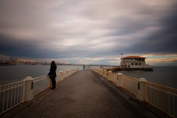 You Start Pier Kadky Walk Coastal Road Coast You Reach — Stock Photo, Image