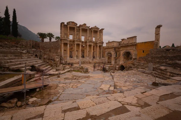 Éfeso Era Una Antigua Ciudad Griega Situada Costa Occidental Anatolia — Foto de Stock