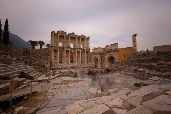 Efez Był Starożytnym Greckim Miastem Położonym Zachodnim Wybrzeżu Anatolii Granicach — Zdjęcie stockowe