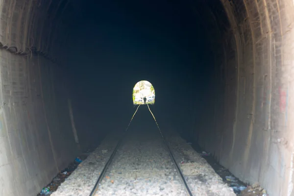 Túnel Ferroviário Ferroviário — Fotografia de Stock