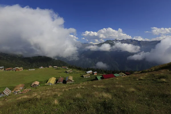 Plateau Paysage Pokut Radeau Montagnes Kackar Rize — Photo