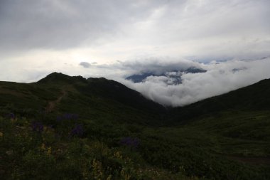 Kackar dağları ve dağların eteklerine kurulmuş yaylalar.