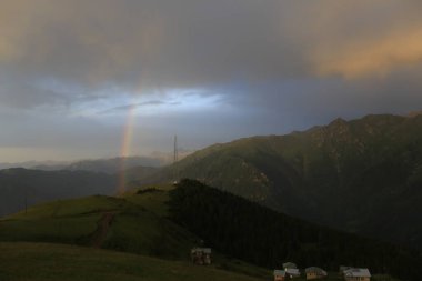 Kackar dağları ve dağların eteklerine kurulmuş yaylalar.
