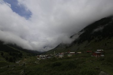 Kackar dağları ve dağların eteklerine kurulmuş yaylalar.