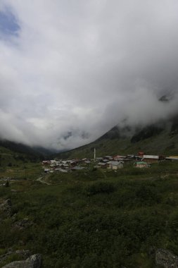 Kackar dağları ve dağların eteklerine kurulmuş yaylalar.