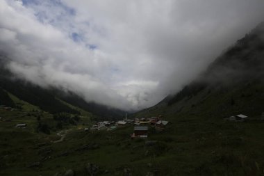 Kackar dağları ve dağların eteklerine kurulmuş yaylalar.