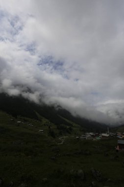 Kackar dağları ve dağların eteklerine kurulmuş yaylalar.