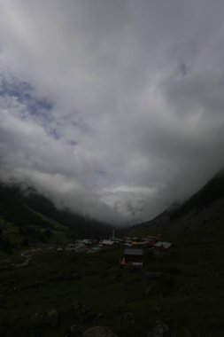 Kackar dağları ve dağların eteklerine kurulmuş yaylalar.